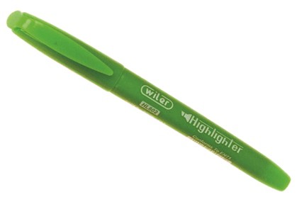 Wiler Highlighter Fine Tip Green