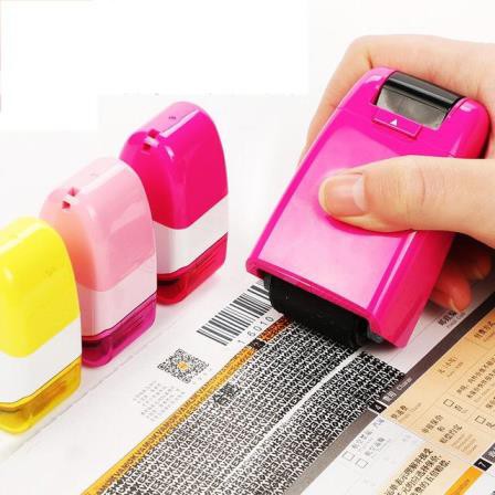 Self Inking 'Data Protection' Roller Stamp