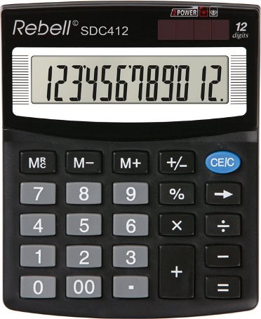 12 Digit REBELL SDC 412 Calculator