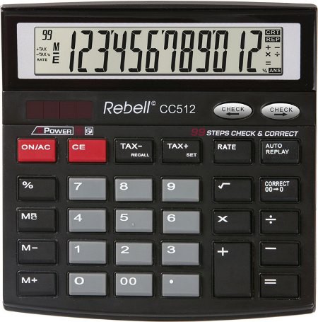 12 Digit REBELL CC 512 Calculator