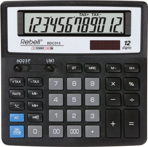 12 Digit Rebell BDC 312 Calculator