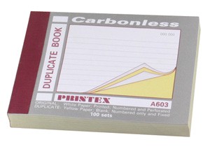 Duplicate Book 10 x13cm Single Column Ruled