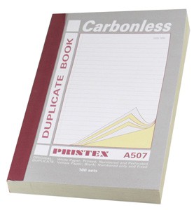 Duplicate Book 13 x 22cm Single Column Ruled