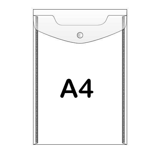 Pocket File One Button Vertical Transparent 
Pack of 12
