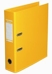 Bantex Strong Line PVC Lever Arch File Yellow 8cm
