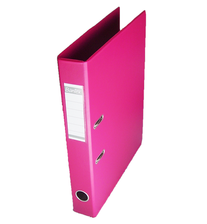 Bantex Strong Line PVC Lever Arch File Fuchsia 4cm