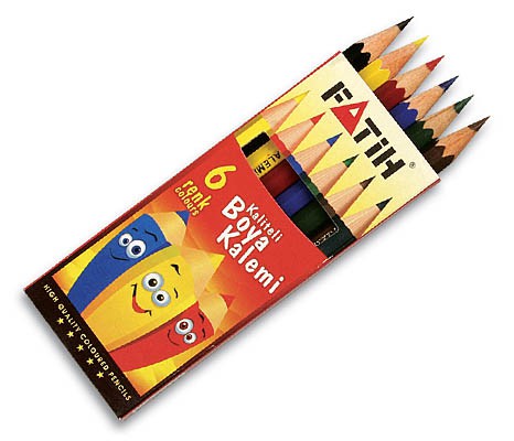 Pencil Colours Short by 6