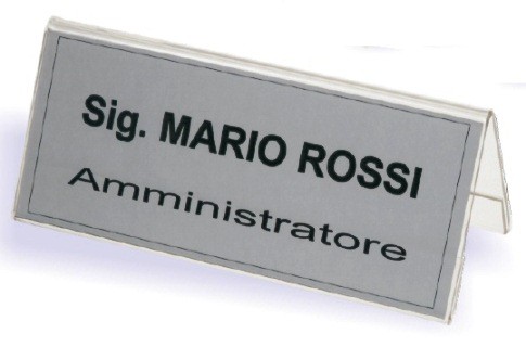 Print name holder 240 x 90mm