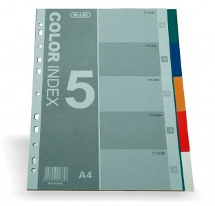 Plastic Dividers Set of 5 colours