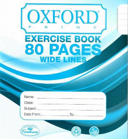 Copy Book Wide Lines 80 pages