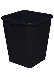 Waste bin 25L Black