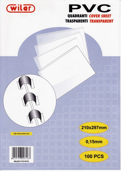 A4 Front transparent binding cover