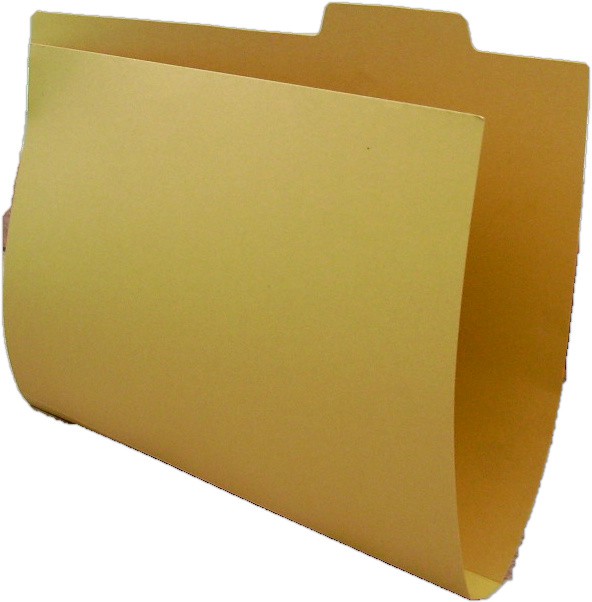 Carton Tab File Yellow