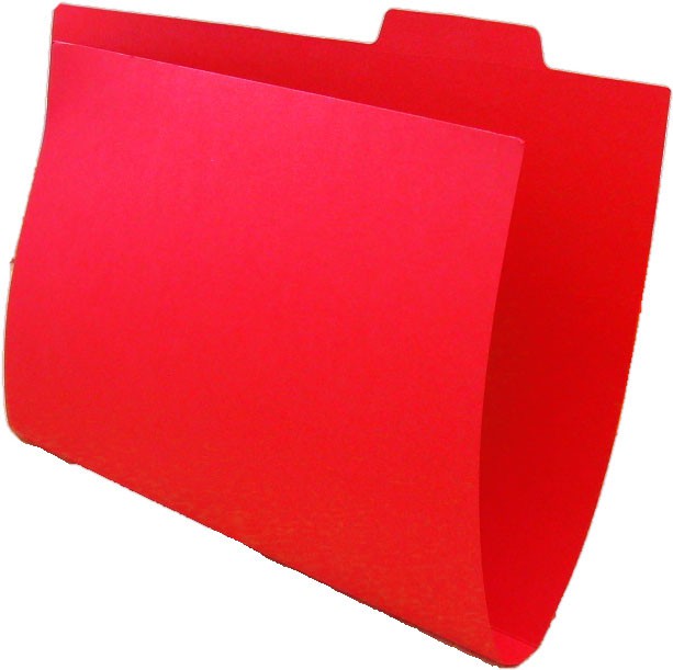 Carton Tab File Red