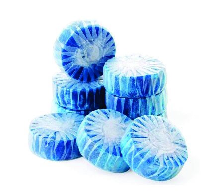 Toilet Flushing Blue cubes