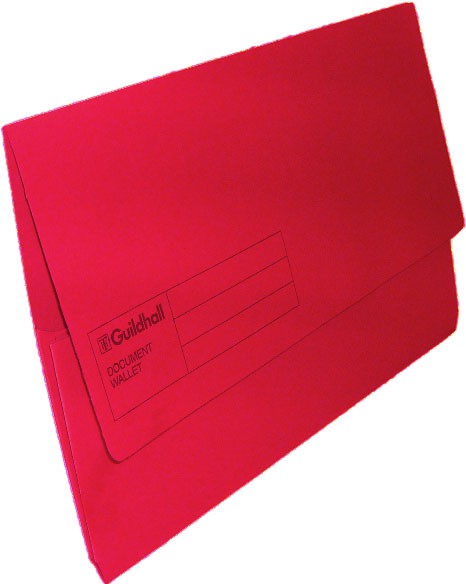 Carton Pocket File Red