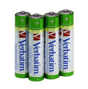 AAA Rechargeable Battery 'Verbatim' 
Pack of 4