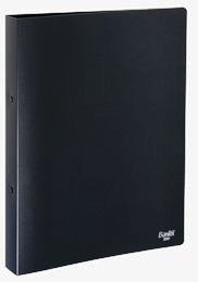 A4 Flexible Plastic 2 Ring Binder Black