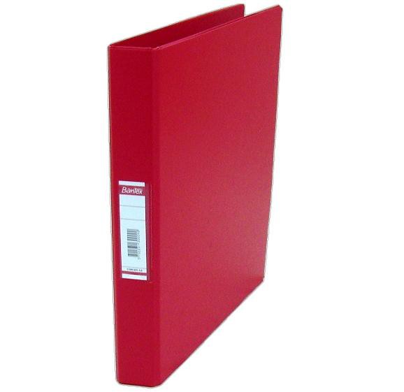 Bantex Plastic 2 ring File Red