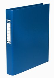 Bantex Plastic 2 ring File Blue