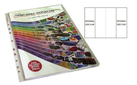A4 Punched Expandable Side Flap Pocket File