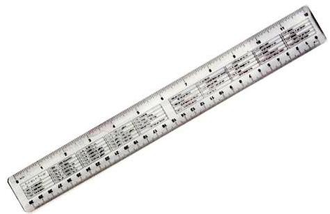 Ruler 30cm Shatterproof mm & inches