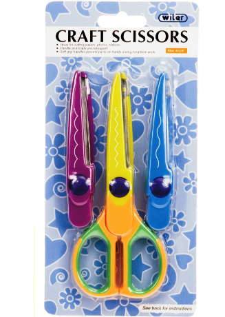 Craft Scissors with 3 different blades