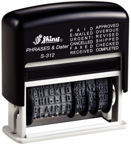 Self-Inking Dial-a-Phrase Date Stamp