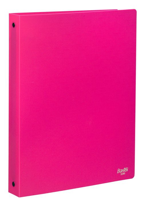 A4 Flexible Plastic 2 Ring Binder PInk