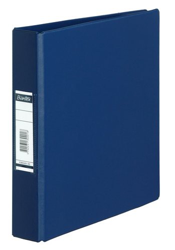 Bantex A5 Plastic 2 Ring File Blue