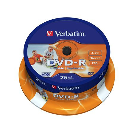 DVD-R Printable Spindle of 25