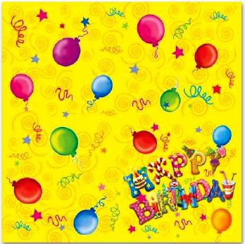 Napkins 'Happy Birthday' 
Pack of 20
