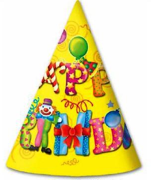 Cone Hat 'Happy Birthday'