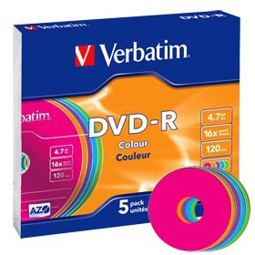 DVD-R Slim Jewel Cases
Pack of 5