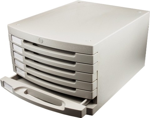 Plastic Drawers x 6 Grey