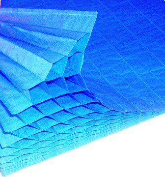 Honeycomb Paper Blue