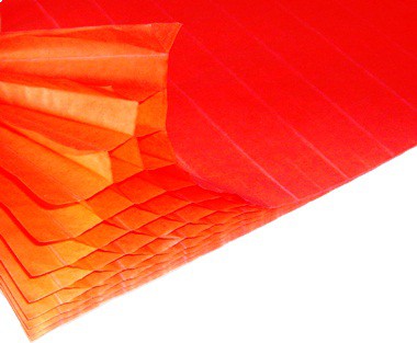 Honeycomb Paper Red