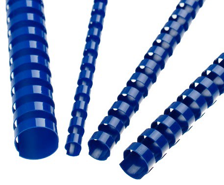 8mm Spiral binding comb Blue