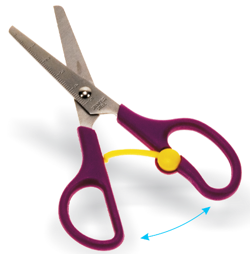 12.5cm Spring Scissors Assorted Colours
