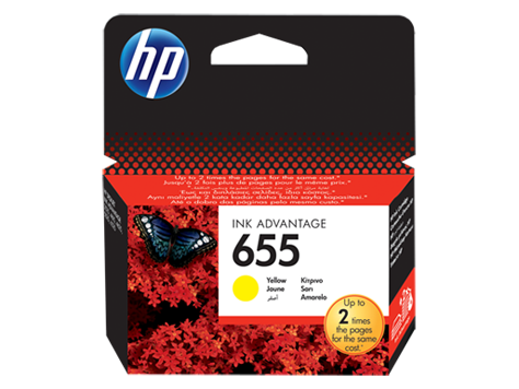 HP 655 Yellow Ink Cartridge