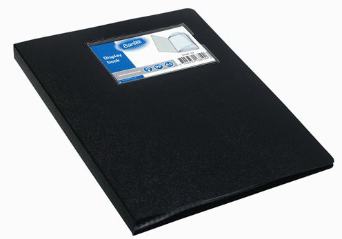 A5 Display Book Black 20 pockets