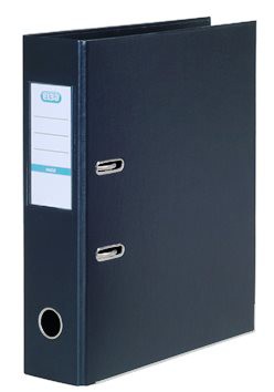 Elba Plastic Lever Arch File Black 8cm