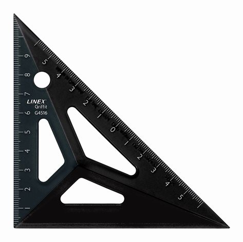 Set Square 45° Black