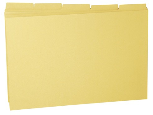 Carton Tab File Yellow