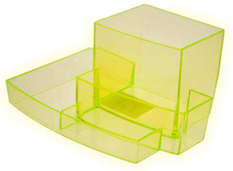 Desk Organiser Yellow Neon