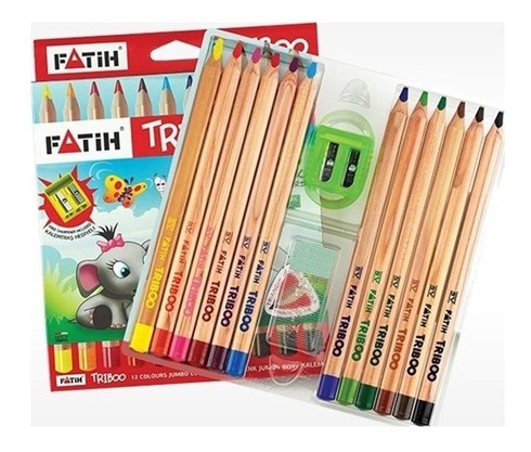 Jumbo Pencil Colours Long by 12