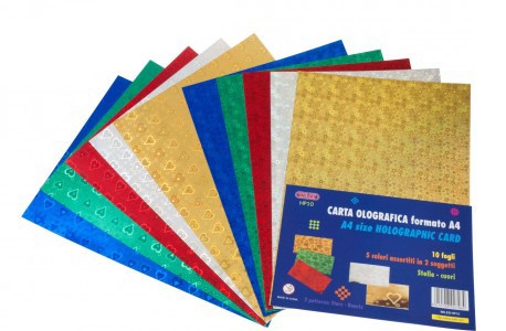 Holographic Non Adhesive Paper A4 Assorted Colours