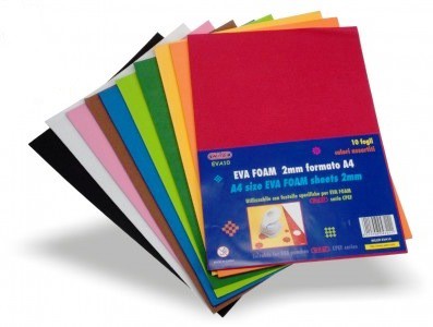 Foam Sheets A4 Assorted Colours