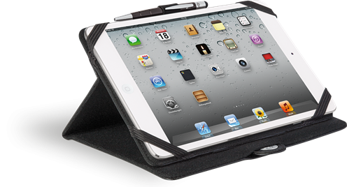 iPad Mini Case with Touch Pen 2-in-1 Black