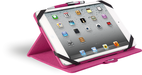 iPad Mini Case with Touch Pen 2-in-1 PInk